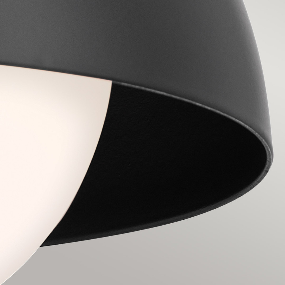 Niva 1-ljus konvertibel vägglampa svart 22.7 cm Kichler Niva 1-ljus konvertibel vägglampa svart 22.7 cm