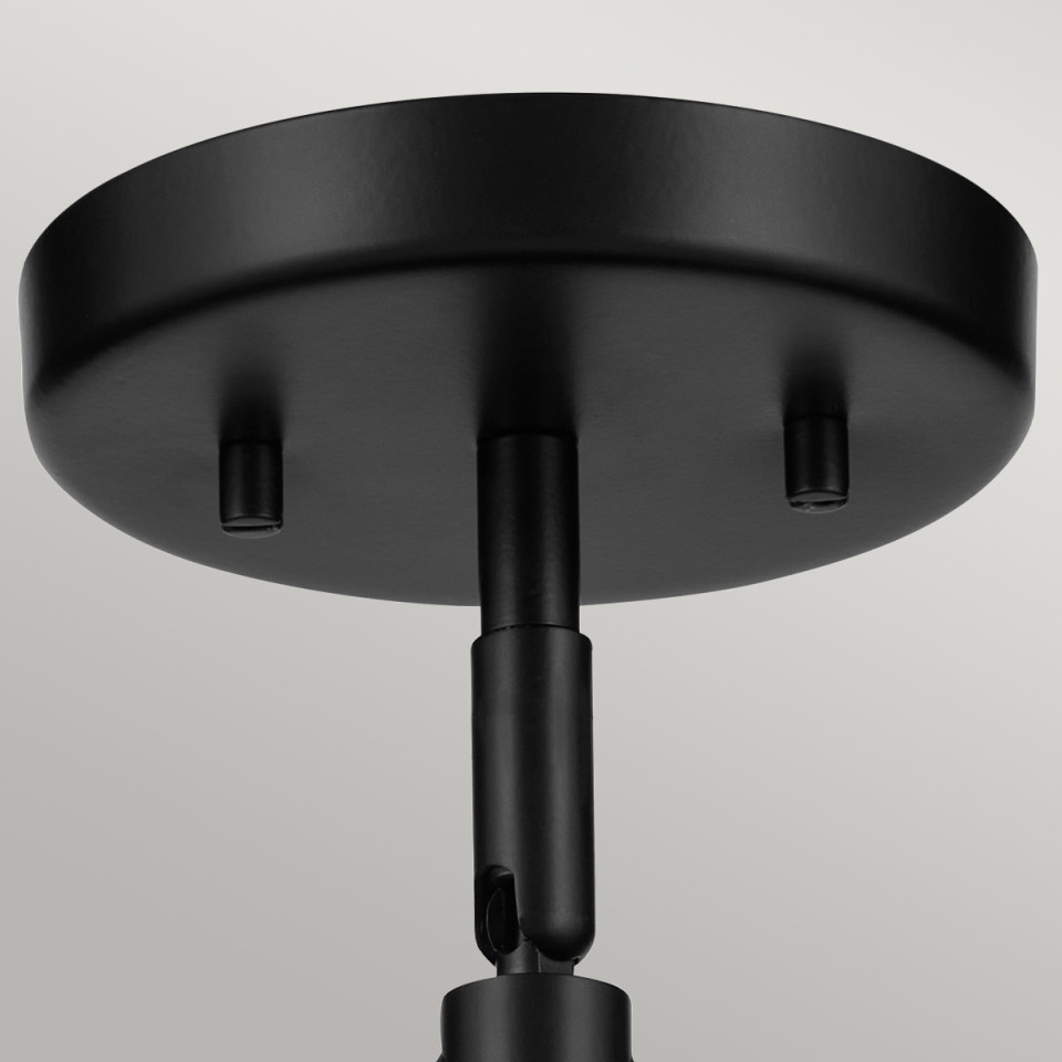Niva 1-ljus konvertibel vägglampa svart 22.7 cm Kichler Niva 1-ljus konvertibel vägglampa svart 22.7 cm