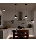 Niva 1-ljus konvertibel vägglampa svart 22.7 cm Kichler Niva 1-ljus konvertibel vägglampa svart 22.7 cm