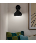 Niva 1-ljus konvertibel vägglampa svart 22.7 cm Kichler Niva 1-ljus konvertibel vägglampa svart 22.7 cm