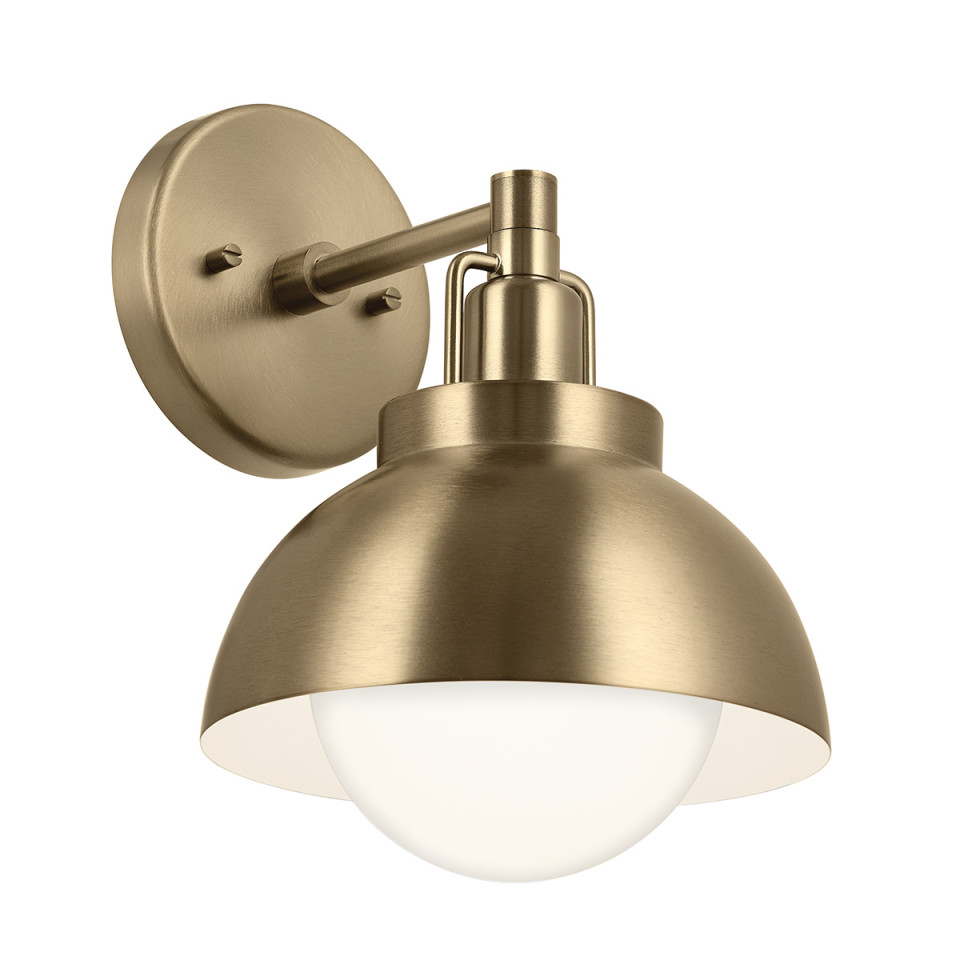 Niva 1-ljus konvertibel vägglampa champagne brons 22,7 cm Kichler Niva 1-ljus konvertibel vägglampa champagne brons 22,7 cm