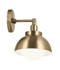 Niva 1-ljus konvertibel vägglampa champagne brons 22,7 cm Kichler Niva 1-ljus konvertibel vägglampa champagne brons 22,7 cm