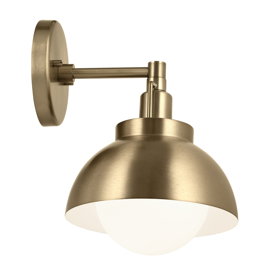 Niva 1-ljus konvertibel vägglampa champagne brons 22,7 cm Kichler Niva 1-ljus konvertibel vägglampa champagne brons 22,7 cm