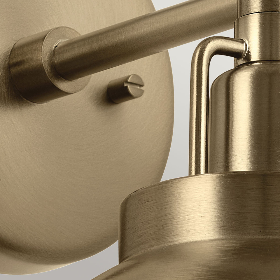 Niva 1-ljus konvertibel vägglampa champagne brons 22,7 cm Kichler Niva 1-ljus konvertibel vägglampa champagne brons 22,7 cm