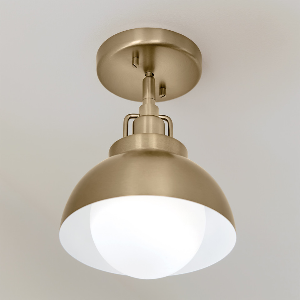 Niva 1-ljus konvertibel vägglampa champagne brons 22,7 cm Kichler Niva 1-ljus konvertibel vägglampa champagne brons 22,7 cm