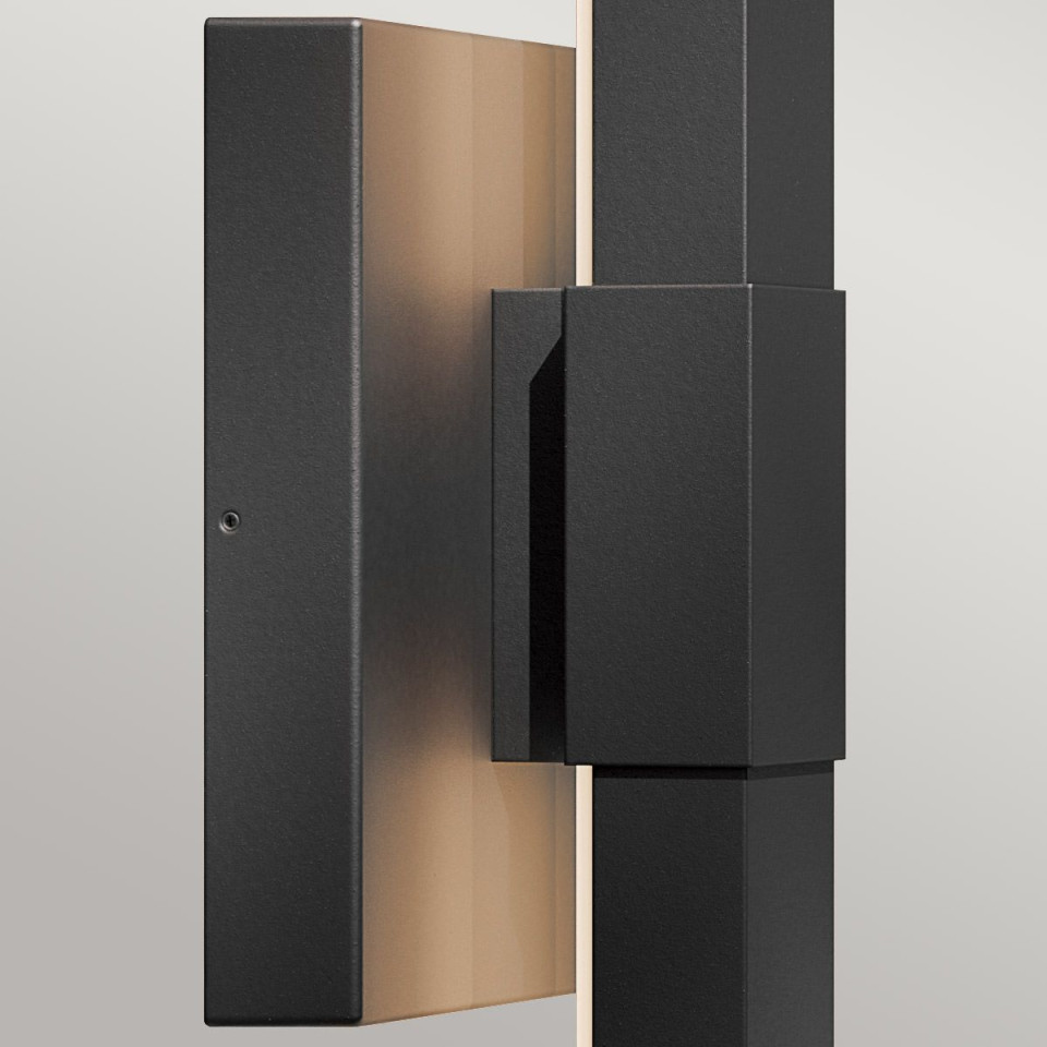 Nocar stor LED-vägglampa för utomhusbruk texturerad svart 76,2 cm IP44 Kichler Nocar stor LED-vägglampa för utomhusbruk texturerad svart 76,2 cm IP44