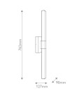 Nocar stor LED-vägglampa för utomhusbruk texturerad svart 76,2 cm IP44 Kichler Nocar stor LED-vägglampa för utomhusbruk texturerad svart 76,2 cm IP44
