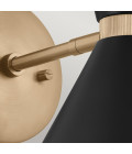 Phix 2-lt wall light black/champagne bronze 34.1 cm Kichler Phix 2-lt wall light black/champagne bronze 34.1 cm