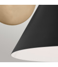 Phix 2-lt wall light black/champagne bronze 34.1 cm Kichler Phix 2-lt wall light black/champagne bronze 34.1 cm