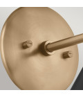 Phix 2-lt wall light black/champagne bronze 34.1 cm Kichler Phix 2-lt wall light black/champagne bronze 34.1 cm