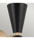 Phix 2-lt wall light black/champagne bronze 34.1 cm Kichler Phix 2-lt wall light black/champagne bronze 34.1 cm
