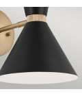 Phix 2-lt wall light black/champagne bronze 34.1 cm Kichler Phix 2-lt wall light black/champagne bronze 34.1 cm
