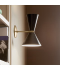 Phix 2-lt wall light black/champagne bronze 34.1 cm Kichler Phix 2-lt wall light black/champagne bronze 34.1 cm