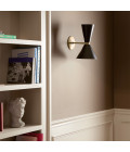 Phix 2-lt wall light black/champagne bronze 34.1 cm Kichler Phix 2-lt wall light black/champagne bronze 34.1 cm
