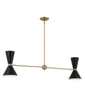Phix 4-lt linear chandelier black/champagne bronze 130.3 cm Kichler Phix 4-lt linear chandelier black/champagne bronze 130.3 cm