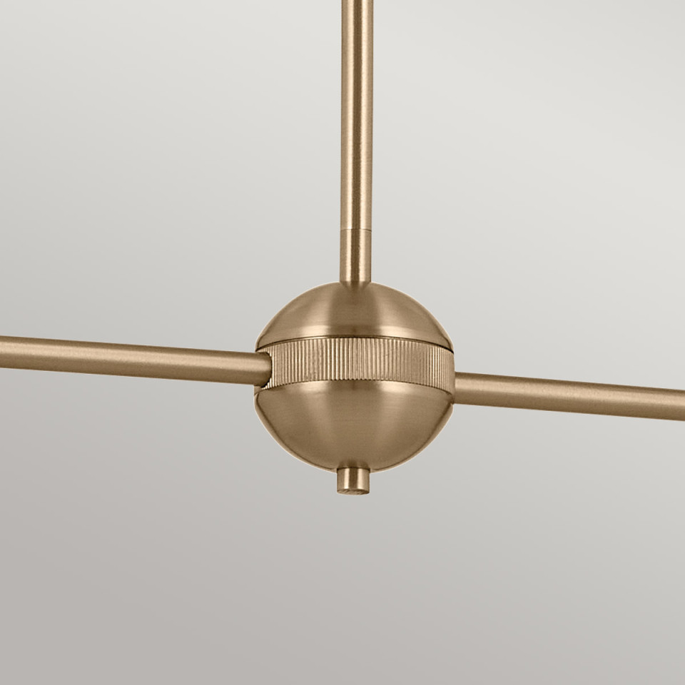 Phix 4-lt linear chandelier black/champagne bronze 130.3 cm Kichler Phix 4-lt linear chandelier black/champagne bronze 130.3 cm