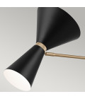 Phix 4-lt linear chandelier black/champagne bronze 130.3 cm Kichler Phix 4-lt linear chandelier black/champagne bronze 130.3 cm