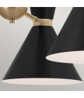 Phix 6-lt chandelier black/champagne bronze 78 cm Kichler Phix 6-lt chandelier black/champagne bronze 78 cm