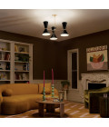 Phix 6-lt chandelier black/champagne bronze 78 cm Kichler Phix 6-lt chandelier black/champagne bronze 78 cm