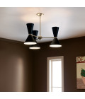 Phix 6-lt chandelier black/champagne bronze 78 cm Kichler Phix 6-lt chandelier black/champagne bronze 78 cm