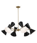 Phix 12-lt chandelier black/champagne bronze 98.4 cm Kichler Phix 12-lt chandelier black/champagne bronze 98.4 cm