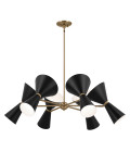 Phix 12-lt chandelier black/champagne bronze 98.4 cm Kichler Phix 12-lt chandelier black/champagne bronze 98.4 cm