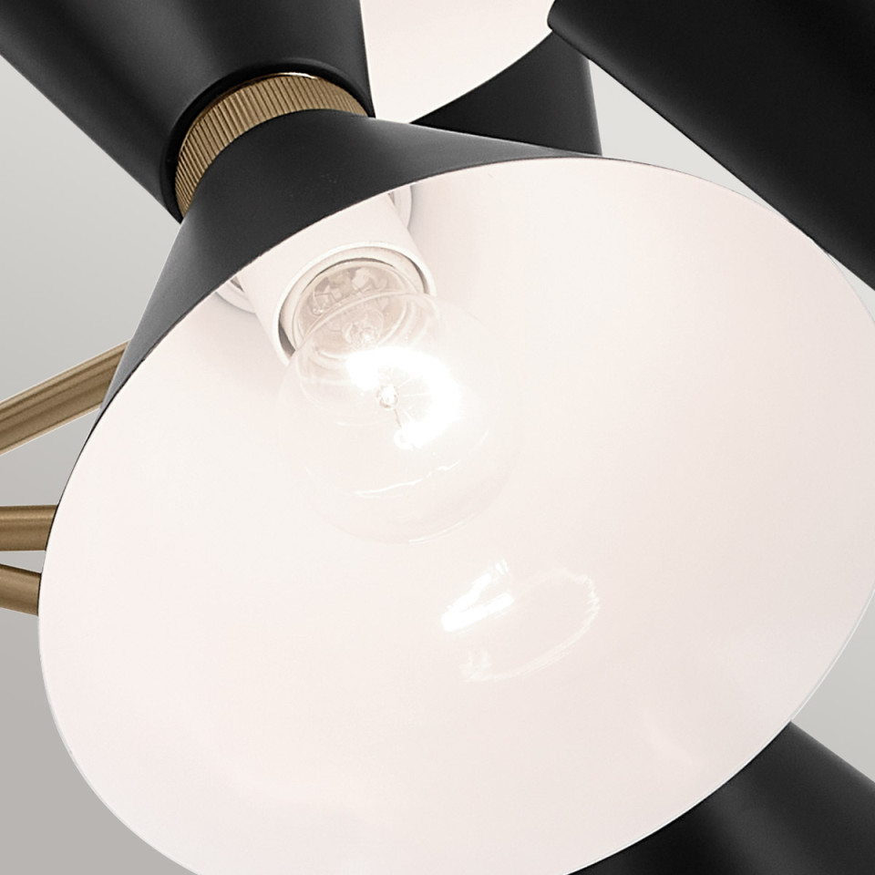 Phix 12-lt chandelier black/champagne bronze 98.4 cm Kichler Phix 12-lt chandelier black/champagne bronze 98.4 cm