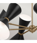 Phix 12-lt chandelier black/champagne bronze 98.4 cm Kichler Phix 12-lt chandelier black/champagne bronze 98.4 cm