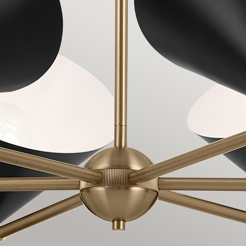 Phix 12-lt chandelier black/champagne bronze 98.4 cm Kichler Phix 12-lt chandelier black/champagne bronze 98.4 cm
