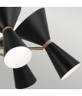Phix 12-lt chandelier black/champagne bronze 98.4 cm Kichler Phix 12-lt chandelier black/champagne bronze 98.4 cm