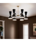Phix 12-lt chandelier black/champagne bronze 98.4 cm Kichler Phix 12-lt chandelier black/champagne bronze 98.4 cm