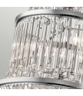 Piper 18-Lt ljuskrona polerad krom/kristall 56,5 cm