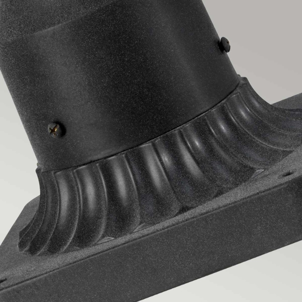 Riverwood 1-Lt utomhussockellampa förvädrad zink/klar 44cm IP44