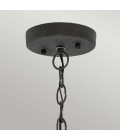 Riverwood 1-Lt Outdoor Ceiling Light Weathered Zinc/Clear 20.3cm IP45