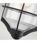 Royal Marine 1-Lt Medium Outdoor Wall Light Distressed Black/Clear 46.2cm IP44