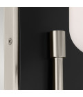 Solia 1-ljus vägglampa för badrum borstad nickel/svart 33,8 cm IP44 Kichler Solia 1-ljus vägglampa för badrum borstad nickel/svart 33,8 cm IP44