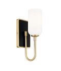 Solia 1-ljus vägglampa för badrum champagne brons/svart 33,8 cm IP44