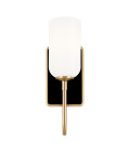 Solia 1-ljus vägglampa för badrum champagne brons/svart 33,8 cm IP44