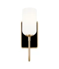 Solia 1-ljus vägglampa för badrum champagne brons/svart 33,8 cm IP44