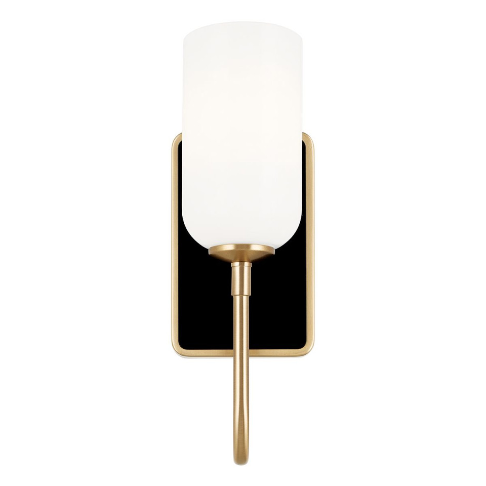 Solia 1-ljus vägglampa för badrum champagne brons/svart 33,8 cm IP44