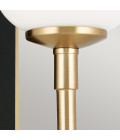 Solia 1-ljus vägglampa för badrum champagne brons/svart 33,8 cm IP44