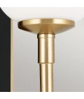 Solia 1-ljus vägglampa för badrum champagne brons/svart 33,8 cm IP44