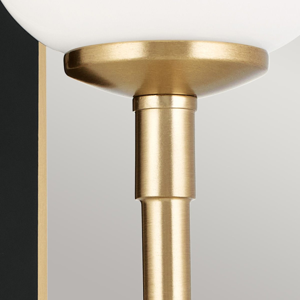Solia 1-ljus vägglampa för badrum champagne brons/svart 33,8 cm IP44