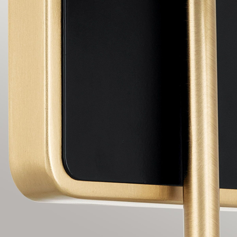 Solia 1-ljus vägglampa för badrum champagne brons/svart 33,8 cm IP44