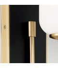 Solia 1-ljus vägglampa för badrum champagne brons/svart 33,8 cm IP44