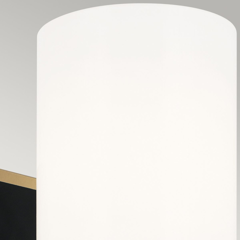 Solia 1-ljus vägglampa för badrum champagne brons/svart 33,8 cm IP44