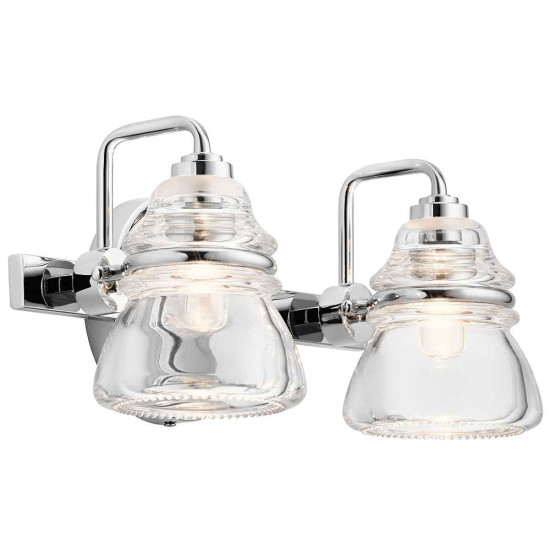 Talland 2 vägglampa krom/glas 16,3 cm IP44 Talland 2 vägglampa krom/glas 16,3 cm IP44