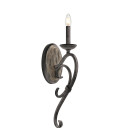 Taulbee 1-Lt Wall Light Weathered Zinc 45.7cm Elstead Lighting Taulbee 1-Lt Wall Light Weathered Zinc 45.7cm