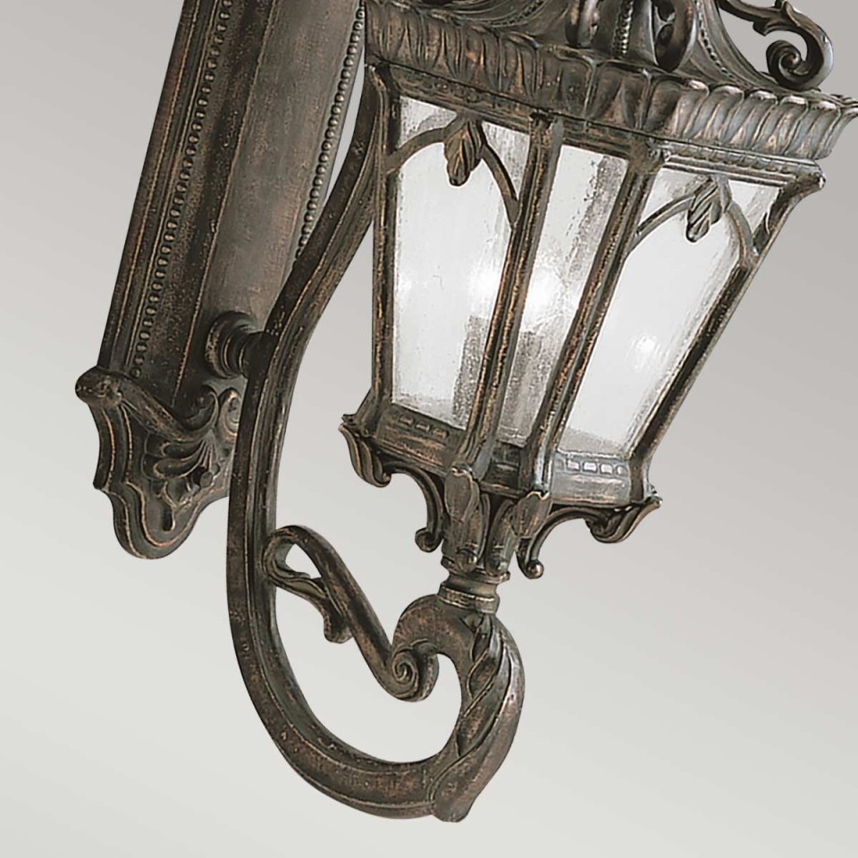 Tournai 4-ljus grand stor vägglantern londonderry/glas 95,9 cm IP44