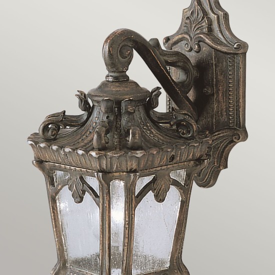 Tournai 1-ljus liten vägglykta londonderry/glas 26,7 cm IP44